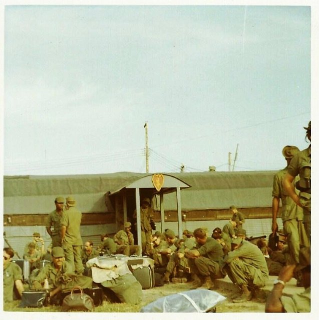 Waiting to pickup orders to come home Nov. 11, 1970